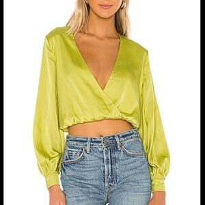 Superdown Abigail Wrap Top